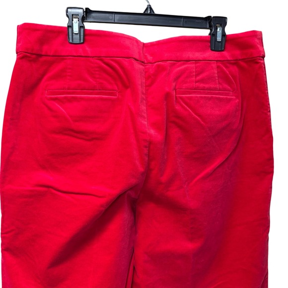 Talbots Women's Size 16 Red Velveteen Wide Leg Pants - Picture 4 of 6